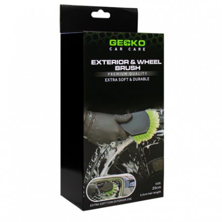 Gecko Exterieur & Velgenborstel 20cm (Harenlengte 5,5cm)