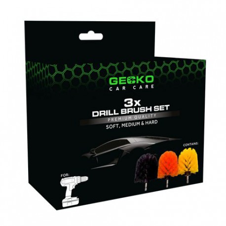 Gecko Boorborstels Rond Zacht / Middel / Hard Set 3st