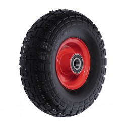 Los wiel 10'' massief rubber ijzeren velg voor steekwagen