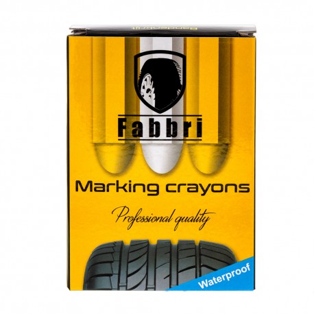 Bandenkrijt  Wit10,5 x 1,5cm 12 stuks