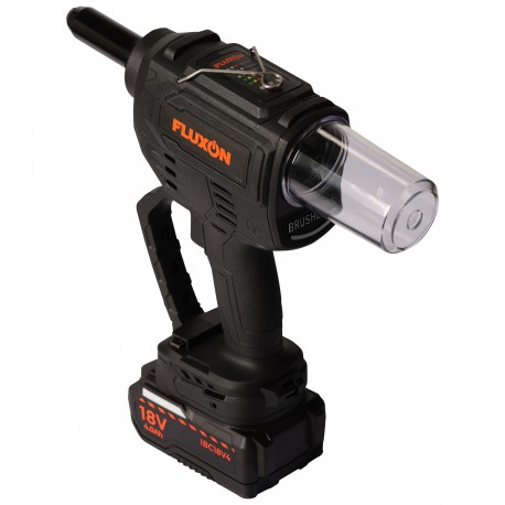 Fluxon accu popnageltang incl. 4 Ah accu en lader