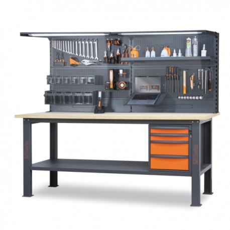 Beta C58BC Werkbank met 4 laden en panelen