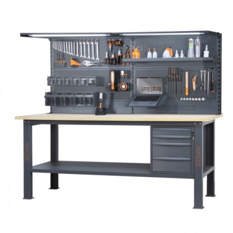 Beta C58BC Werkbank met 4 laden en panelen