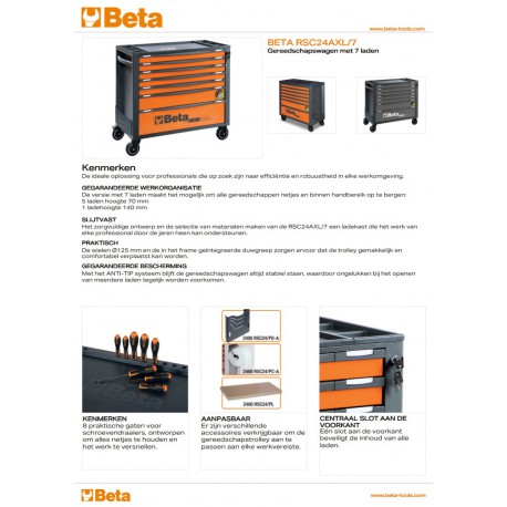 Beta 418.dlg gevulde gereedschapswagen