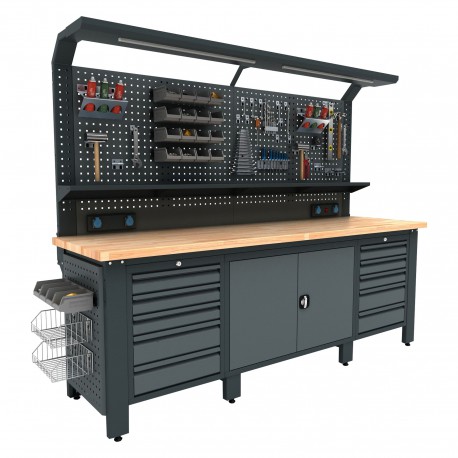 Industriele werkbank 250cm