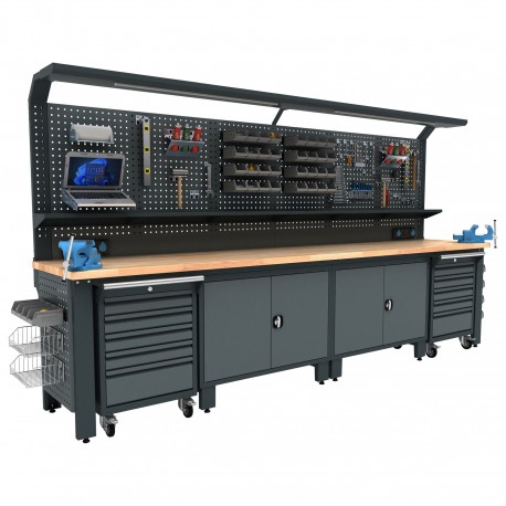 Industriele werkbank 356cm