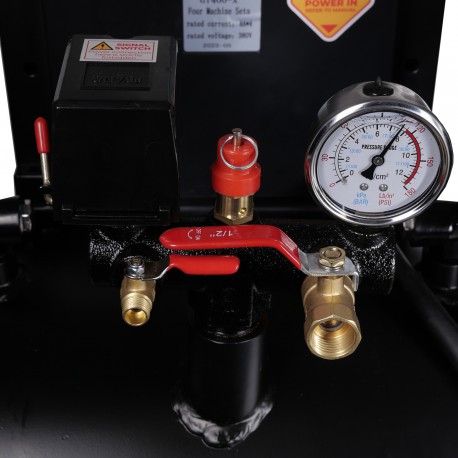 AirPro Compressor olievrij 4x2pk 120L tank