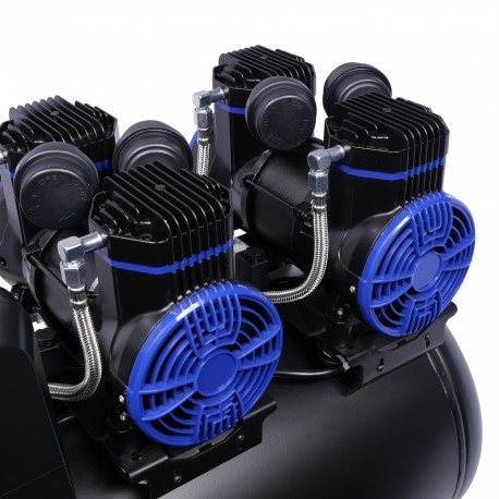 AirPro Compressor olievrij 4x2pk 120L tank