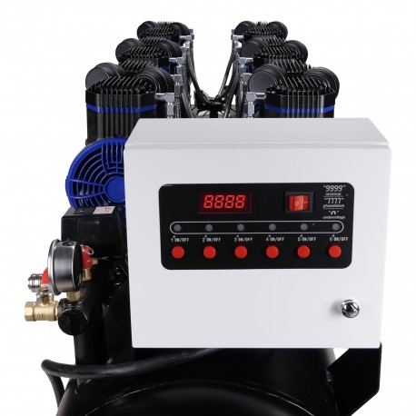 AirPro Compressor olievrij 6x2pk 280L tank