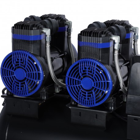 AirPro Compressor olievrij 4x2,5pk 135L tank