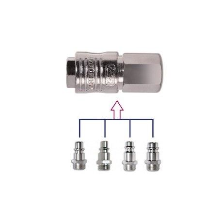 Snelkoppeling met 1/4" Binnendraad