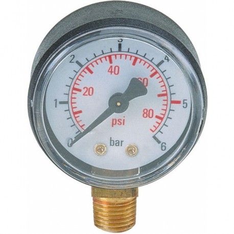 Manometer Ø 50.mm 1/4" onderzijde