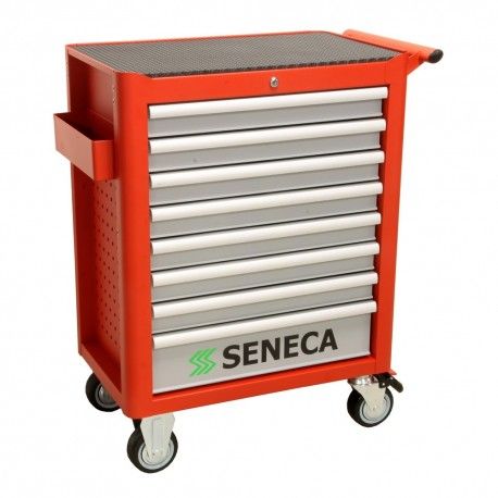 seneca gereedschapwagen 7 lades Rood