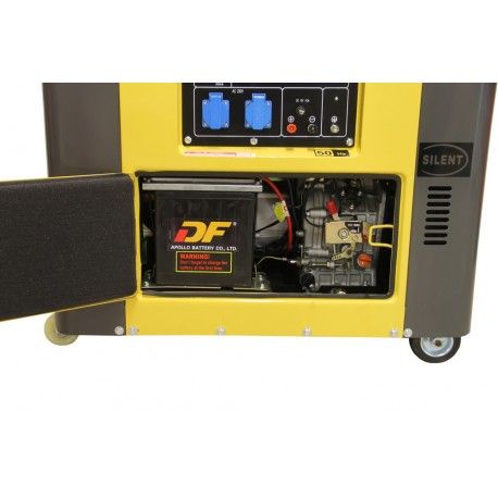 Diesel generator set geluidsgedempt 230V 6kVA