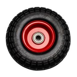 Los wiel 10'' massief rubber ijzeren velg voor steekwagen