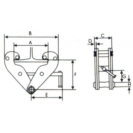 Balkklem 5 Ton 