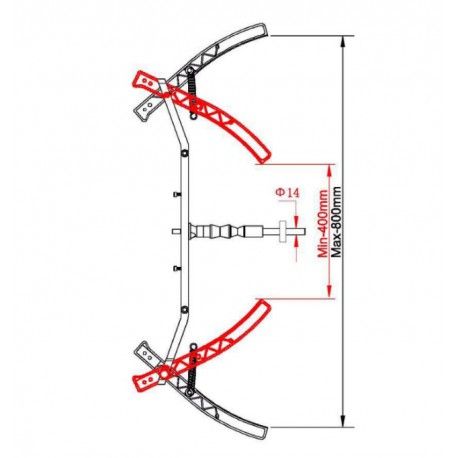 Balanceer Adaptor Ø 36.mm Motorfiets zelfcentrerend Proffesioneel