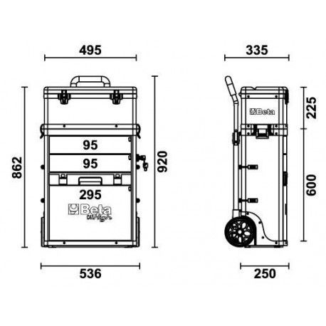 Beta C41 High Gereedschap trolley